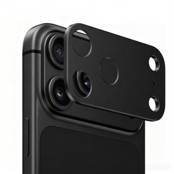 Металлическая накладка на камеру Escase на iPhone 18 Pro — чёрная