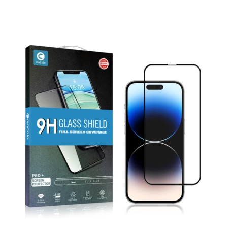 Защитное стекло mocolo 0.33mm 9H  Full Glue для iPhone 15 Pro - чорне