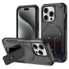Протиударний чохол MagSafe Holder Armor PC Hybrid для iPhone 15 Pro Max - чорний