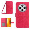 Чехол-книжка Skin Feel Sun Flower для Redmi 14C 4G/Poco C75/Redmi A4 5G  - пурпурно-красный