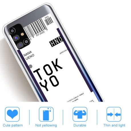 Противоударный чехол Boarding Pass Series на Samsung Galaxy M51 - Tokyo