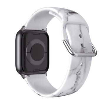 Силиконовый ремешок Breathable для Apple Watch 10 42mm/Series 8/7 41mm / 40mm / 38mm - Grey Marble