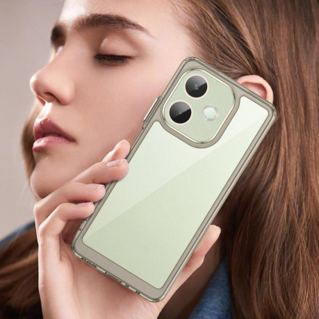 Противоударный чохол Colorful Acrylic Series для OPPO A5 Pro 5G - серый