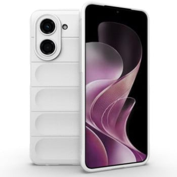 Силиконовый чехол Magic Flannel для Xiaomi Redmi A5 4G 171.7mm / Xiaomi Poco C71 4G - белый