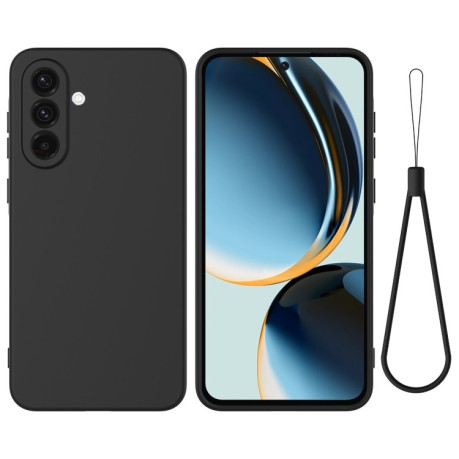 Силіконовий чохол Solid Color Liquid Silicone  для Samsung Galaxy A36 5G - чорний