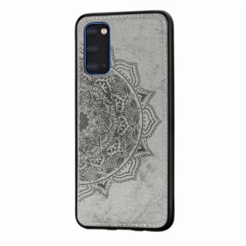 Чехол Mandala Embossed Cloth на Samsung Galaxy S20-серый