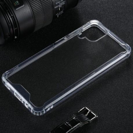 Противоударный чехол Four-corner для Samsung Galaxy A12/M12 - прозрачный