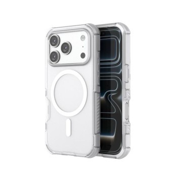 Протиударний магнітний чохол Skin-Friendly Magnetic Shockproof TPU+PC на iPhone 18 Pro / 17 Pro — білий
