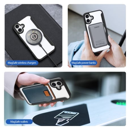 Чохол-книжка DUX Skin X Pro Series Magsafe на iPhone 16 Plus - чорний