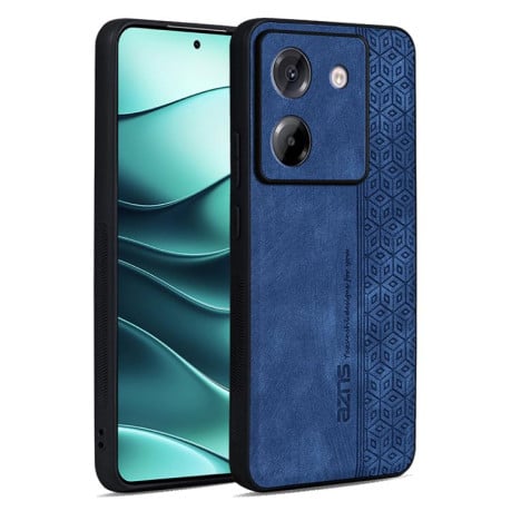 Чехол AZNS с 3D-тиснением и мягким покрытием Skin Feel на Xiaomi Poco M7 Pro 5G - синий