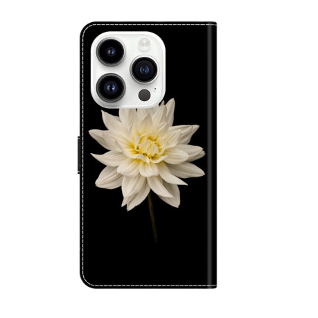 Чохол-книжка Crystal 3D Shockproof Protective Leather для iPhone 15 Pro - Flower