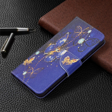 Чехол-книжка Colored Drawing Series на Samsung Galaxy A04s/A13 5G - Purple Butterfly