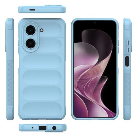 Силіконовий чохол Magic Flannel для Xiaomi Redmi A5 4G 171.7mm / Xiaomi Poco C71 4G - блакитний