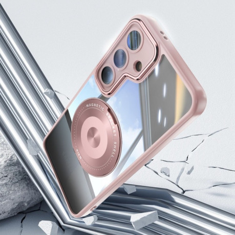 Протиударний чохол MagSafe Acrylic Hybrid  для Samsung Galaxy S25+ 5G - рожевий