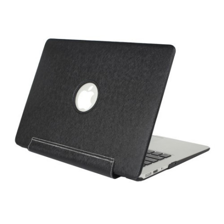 Нецарапающийся Чехол Silk Texture United PU Black для Macbook Pro Retina 13.3