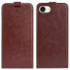 Чехол R64 Texture Single Vertical Flip Leather для iPhone 17e/16e - коричневый