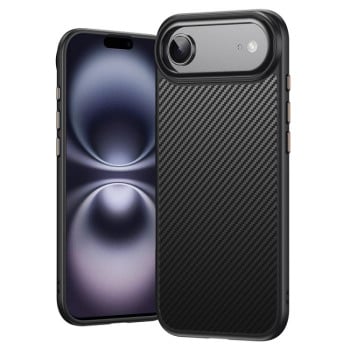 Противоударный чехол Kevlar Fiber с MagSafe на iPhone Air - черный