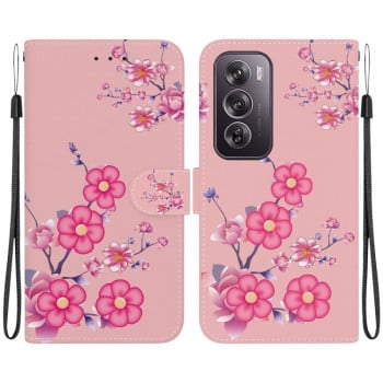 Чохол-книжка Colored Drawing Series на OPPO Reno 12 Pro 5G Global - Blossoms