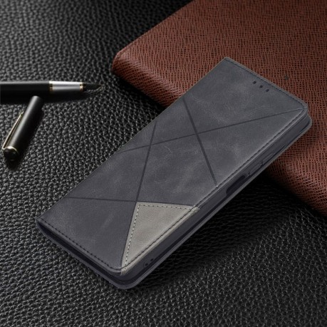 Чехол-книжка Rhombus Texture для Xiaomi Mi 11T - черный