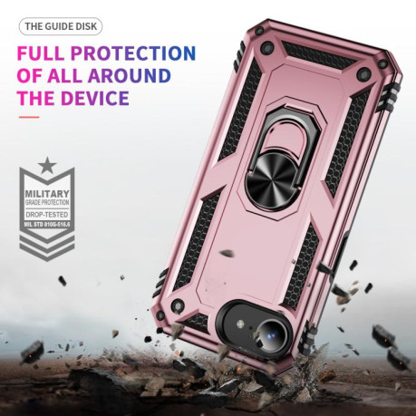 Чохол протиударний HMC 360 Degree Rotating Holder для iPhone 16e - рожеве золото