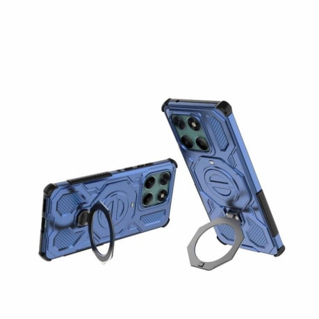 Противоударний чехол J-20 Solid Color MagSafe Magnetic на Motorola Edge 60 Fusion 5G - синій