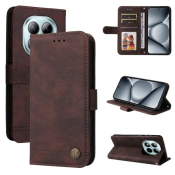 Чохол-книжка Skin Feel Life Tree для Poco 8 Pro/Redmi Note 15 Pro+ — коричневий
