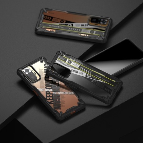 Оригинальный чехол Ringke Fusion X Design durable на Xiaomi Redmi Note 10 Pro - Ticket band