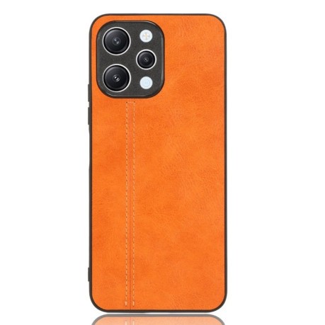Ударозахисний чохол Sewing Cow Pattern For Xiaomi Redmi 12 4G - помаранчевий