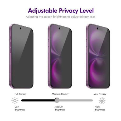 Защитное стекло ENKAY 28 Degree Privacy Screen для iPhone Air - черный