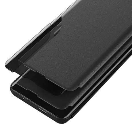 Чехол-книжка Clear View Standing Cover для Xiaomi Poco F5 Side Display Adsorption - черный