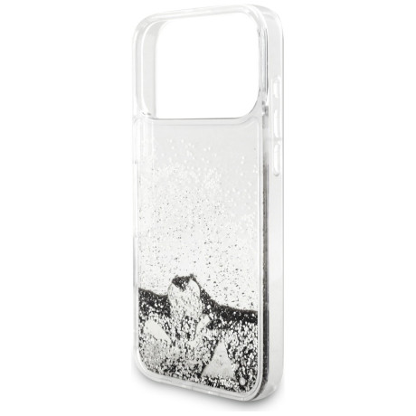 Оригінальний чохол Guess Liq Glitter Charms на iPhone 17 Pro Max - silver