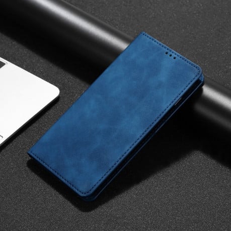 Чехол-книжка Retro Skin Feel Business Magnetic на Realme 10 Pro+ 5G - синий