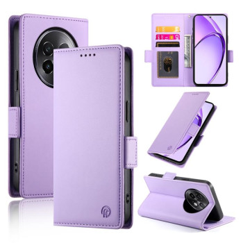 Чехол-книжка Side Buckle Magnetic Frosted Leather для Realme 13+ - фіолетовий