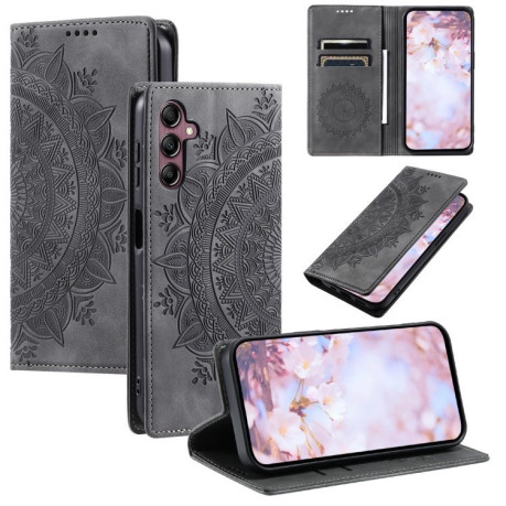 Чохол-книжка Totem Embossed Magnetic Leather для Samsung Galaxy A16 5G - сірий