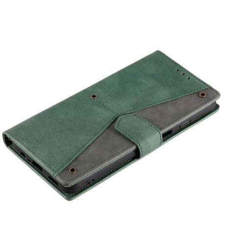 Чехол-книжка Stitching Skin Feel для Motorola Edge 60 Fusion - зеленый