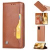 Чохол-книжка Knead Skin Texture Samsung Galaxy Note 20 Ultra - коричневий