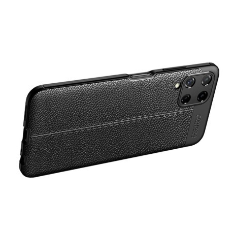 Протиударний чохол Litchi Texture Samsung Galaxy M32/A22 4G - чорний