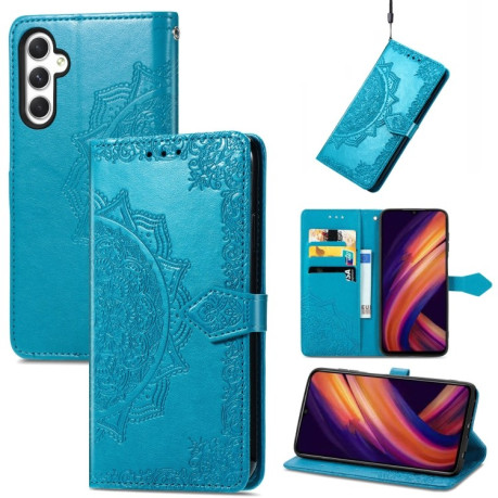 Чохол-книжка Mandala Embossing Pattern для Samsung Galaxy A25 5G - синій