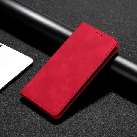 Чохол-книжка Retro Skin Feel Business Magnetic на OnePlus Ace 2/11R - червоний