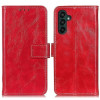 Чехол-книжка Magnetic Retro Crazy Horse Texture на Samsung Galaxy A55 5G - красный