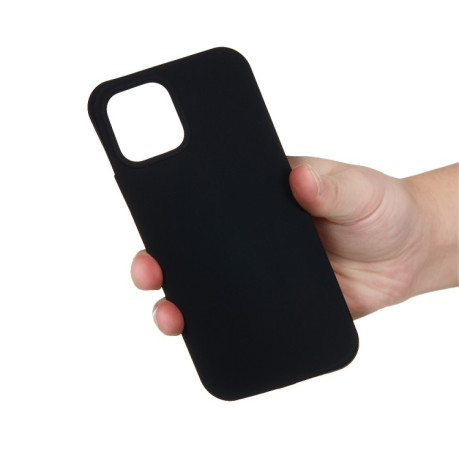 Силиконовый чехол Solid Color Liquid Silicone на iPhone 15 Pro Max - черный