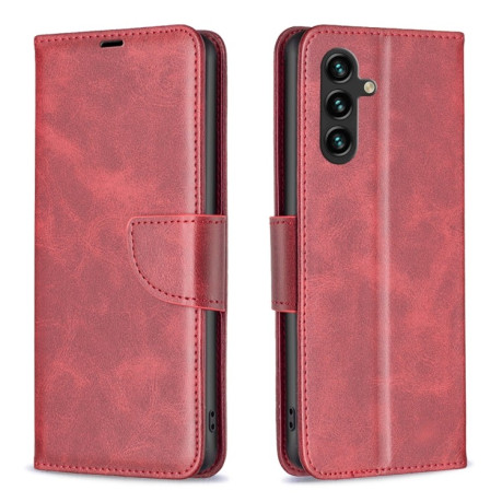 Чехол-книжка Retro Lambskin Texture для Samsung Galaxy A55 - красный