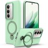 Гибридный чехол Gen1.5 Pivot Ring Holder TPU Hybrid PC с MagSafe и поворотным кольцом-держателем для Xiaomi Redmi 15 5G / 4G EU 171mm — зелёный