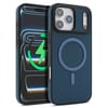 Карбоновый чехол Kalebol с MagSafe на iPhone 18 Pro — синий