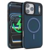 Карбоновый чехол Kalebol с MagSafe на iPhone 18 Pro Max — синий