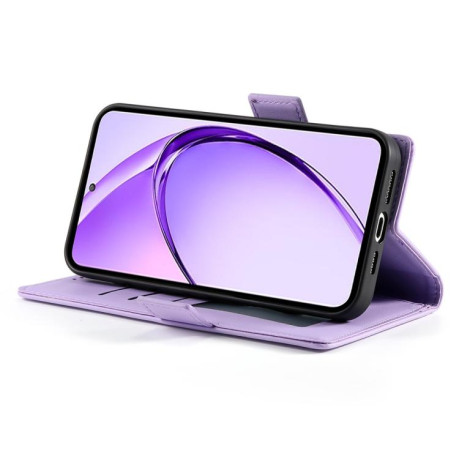 Чехол-книжка Side Buckle Magnetic Frosted Leather для Realme 13+ - фиолетовый
