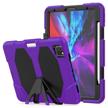 Противоударный чехол Shockproof Colorful на iPad Pro 12.9  (2020) - фиолетовый