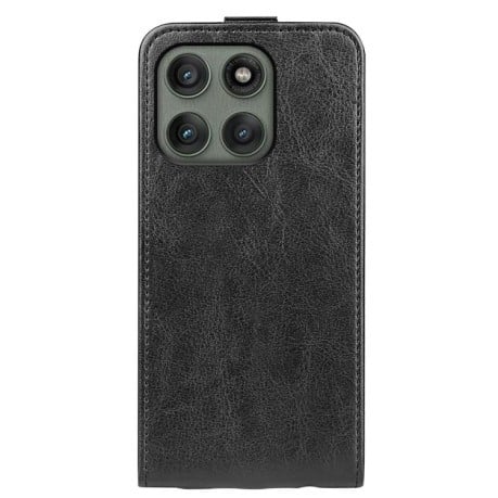 Чохол Cross Leather Ring Vertical Zipper Wallet  для Motorola Edge 60 Pro - чорний