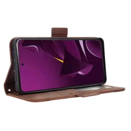 Чохол-книжка Skin Feel Calf на Xiaomi Poco M7 Pro 5G - коричневий