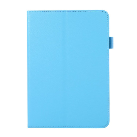 Чехол-книжка Litchi Texture для iPad mini 6 - голубой